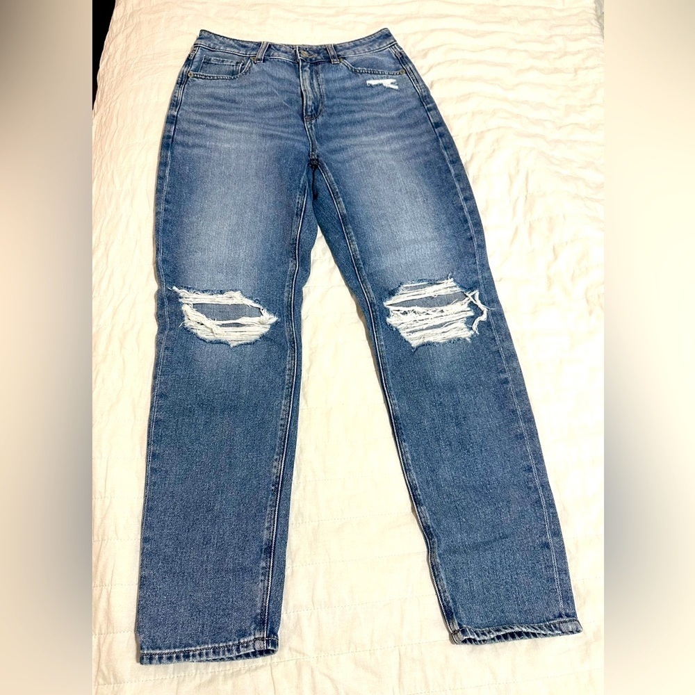 American Eagle Outfitters Blue Distressed Jeans
